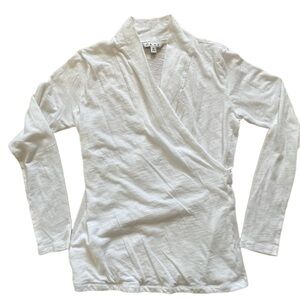 CAbi White Long Sleeve Top